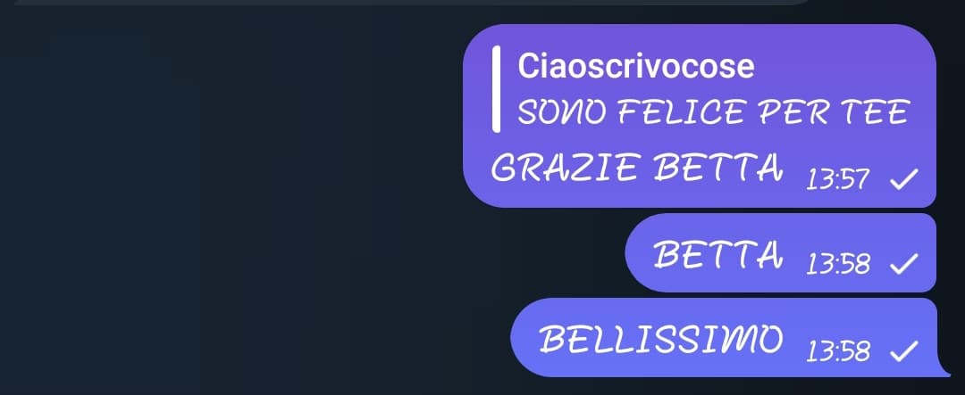 Io 🤝 torturare ciaoscrivocose con tutti i nomi tranne che il suo.
Dopo Elizabeth e Élisabeth abbiamo BETTA 