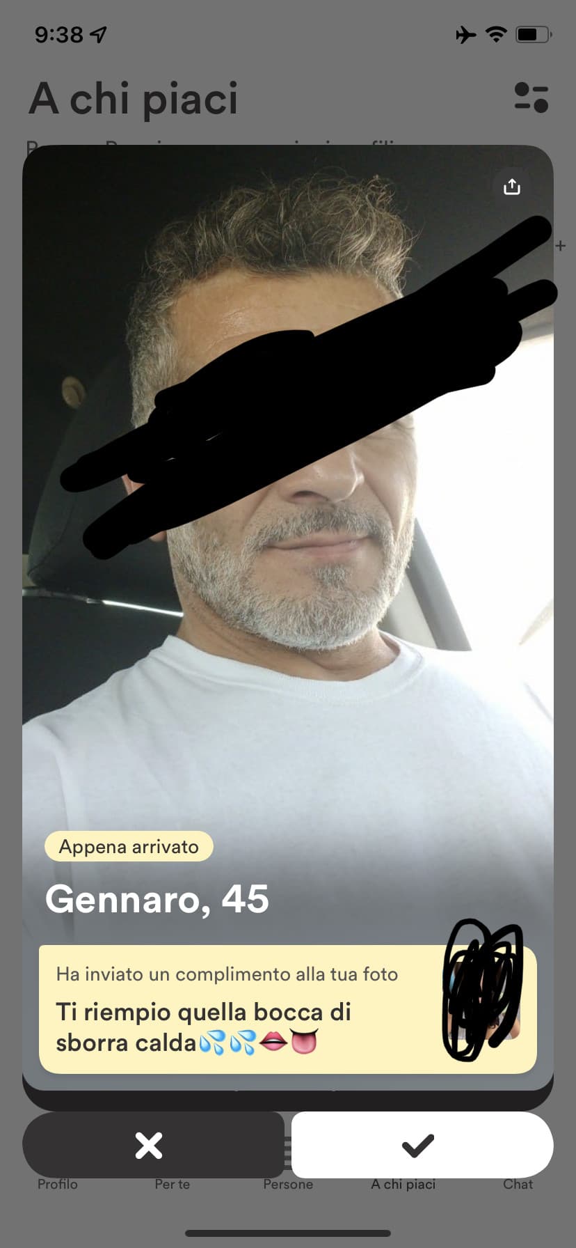 buongiorno ieri bumble mi ha traumatizzata, cancellato dopo un’ora