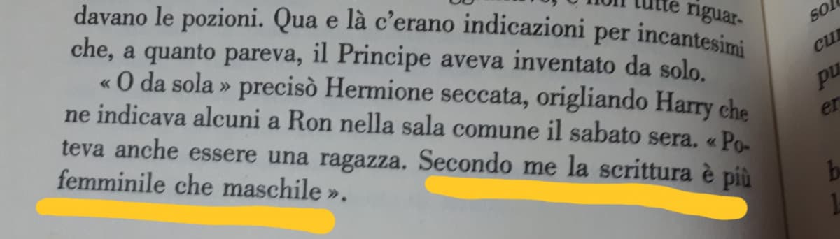 Sto rileggendo Harry Potter e il Principe Mezzosangue e conosco già la vera identità del Principe e niente...