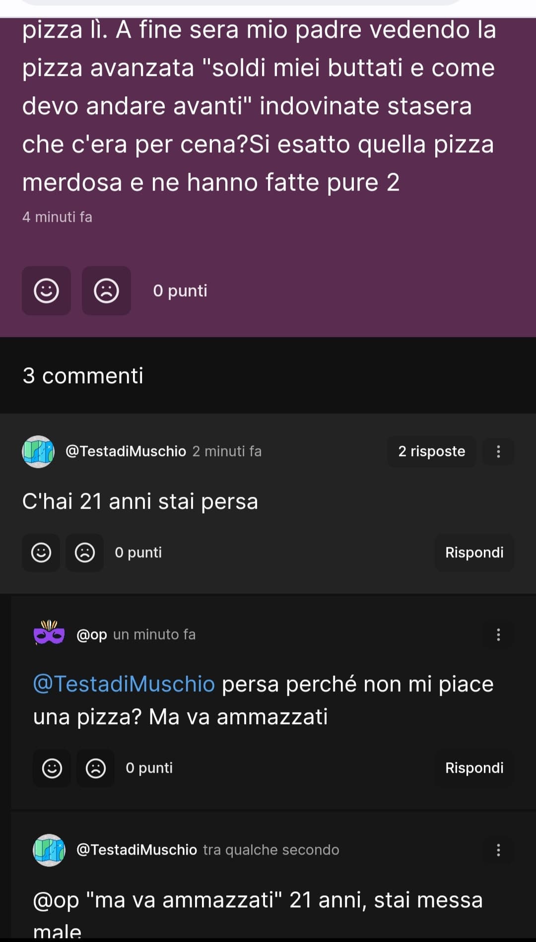 Ah ziopera, mi fa ridere vi giuro. Ceh è totalmente inaspettato 