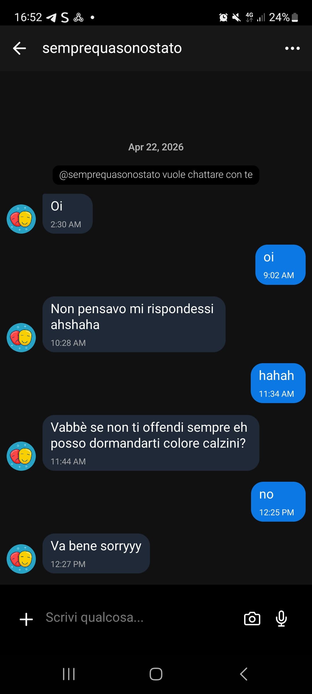 chat assurda avuta qui