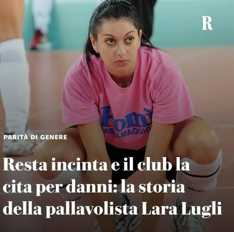 Raga io capisco tutto, ma qui si parla di un'atleta, non di una normale dipendente. 