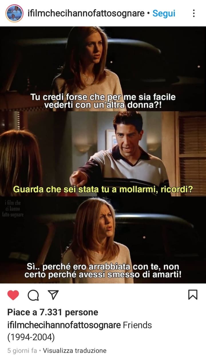 non ho mai visto Friends (viva HIMYM ahah) ma ho paura che vada a finire così