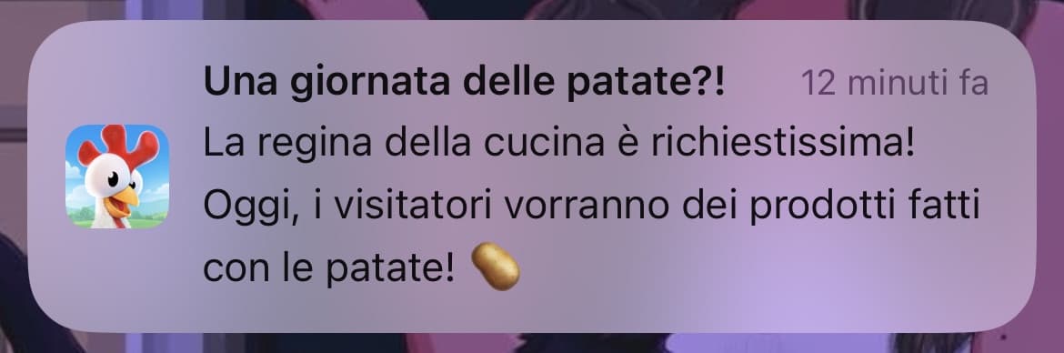 Anche io voglio la patata…