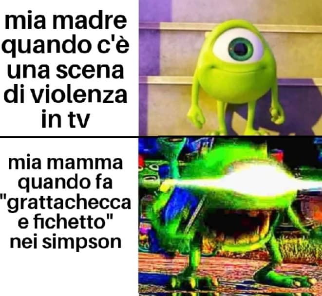 Quando faceva quel cartone nei simpson mia madre cambiava canale 