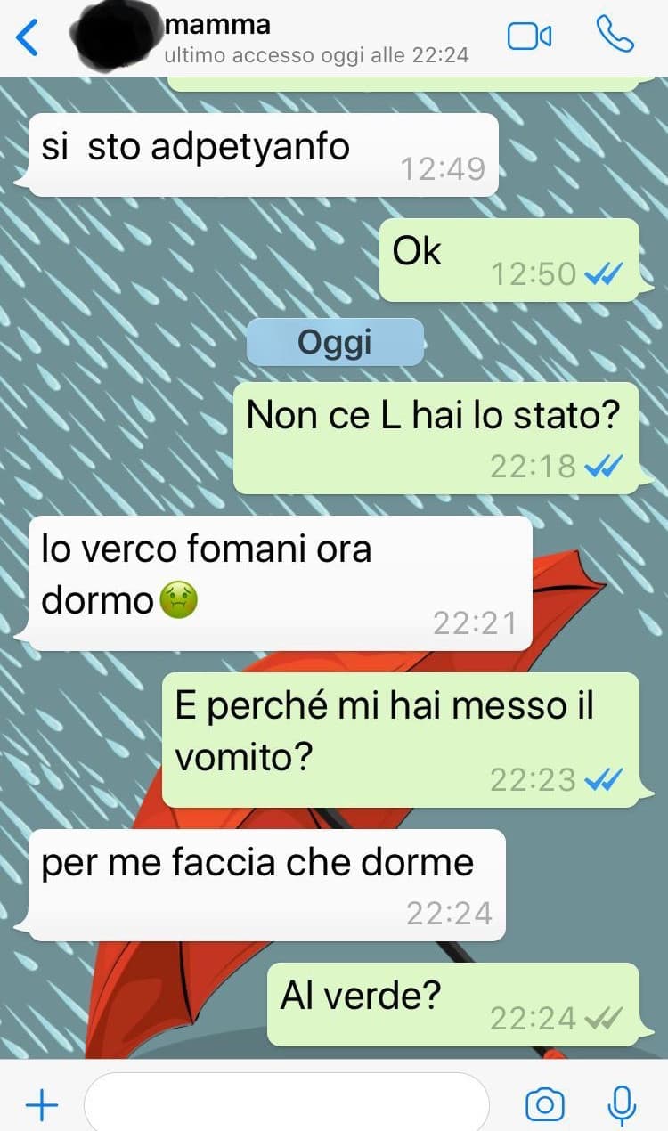 Chat con la nonna pt 7.
Mi sembra giusto ahahah