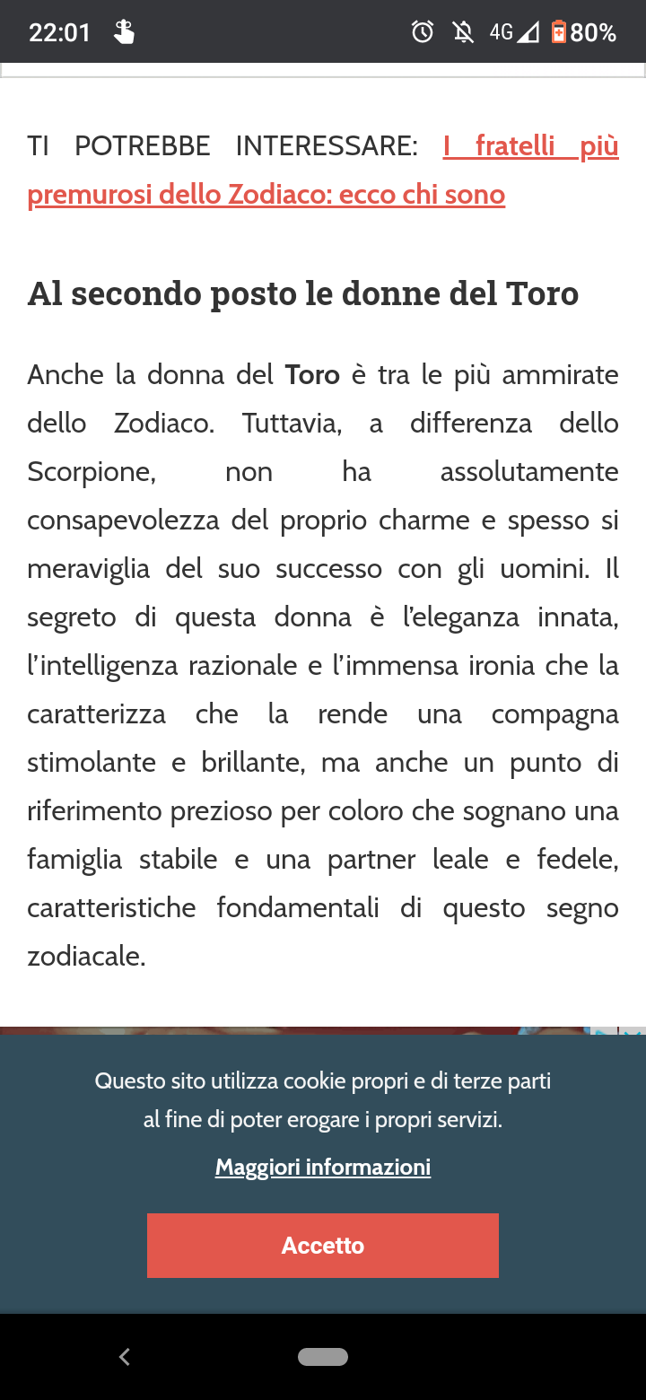 Soni sbalordita anche solo di aver trovato il mio segno (tra i più ammirati dello zodiaco)