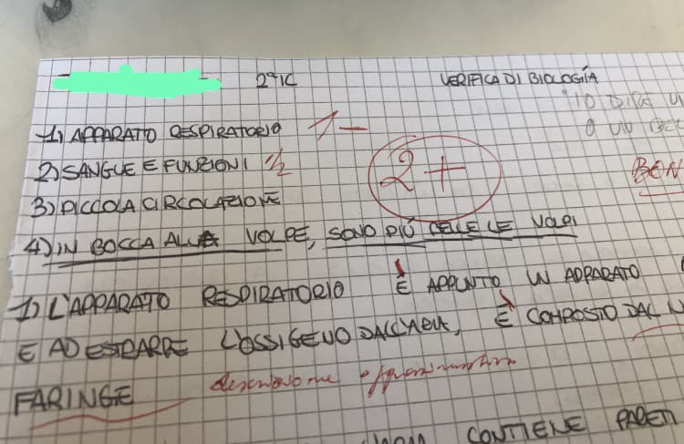 Vorrei avere ancora quella verifica storica di 2 anni fa...