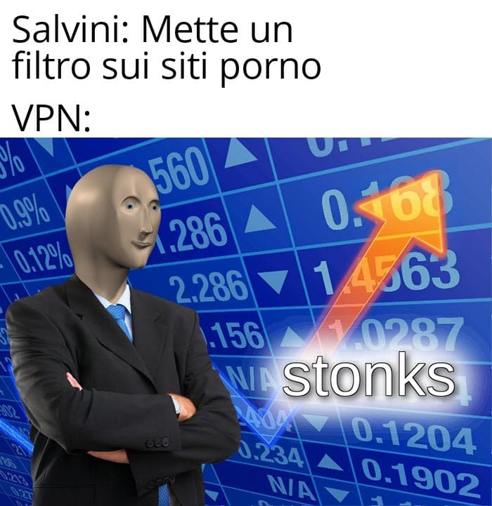 Io spero non passi questa legge, se no inizio un account su un VPN... 