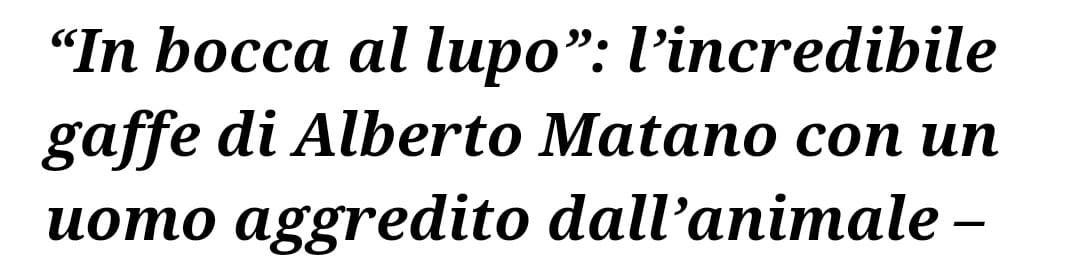 Poteva dire tutto... buona fortuna, grazie per la sua disponibilità, ma no, ha detto l'unica cosa che non doveva dire 😃