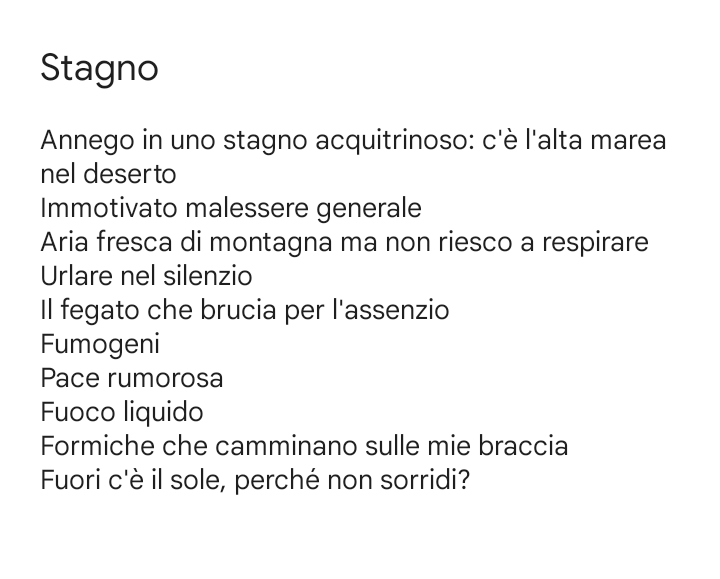 Vi capita mai di sentire come una sensazione che non riuscite a spiegarvi di agitazione interna, di disagio, di inadeguatezza immotivata?