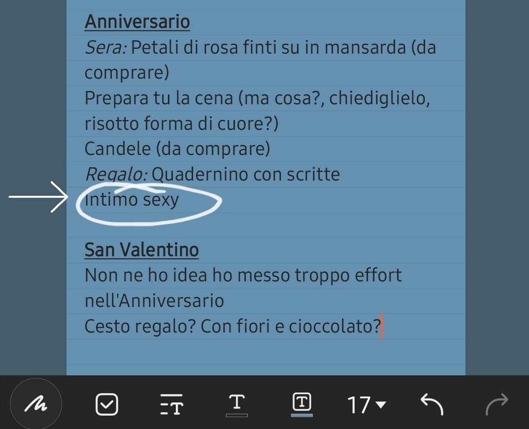 Vorrei far notare questo dettaglio