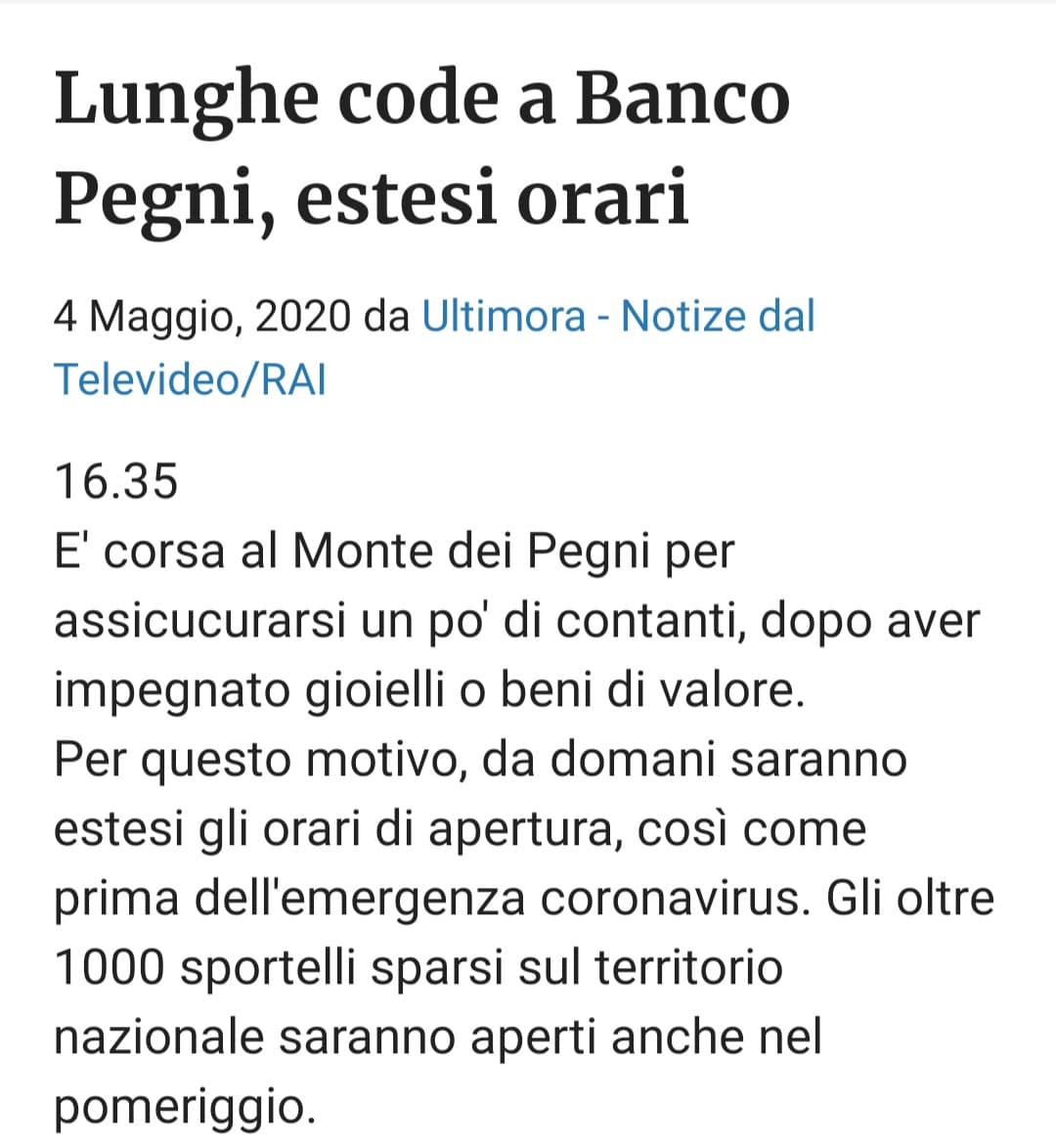 Non sapevo neanche  della loro esistenza in Italia 