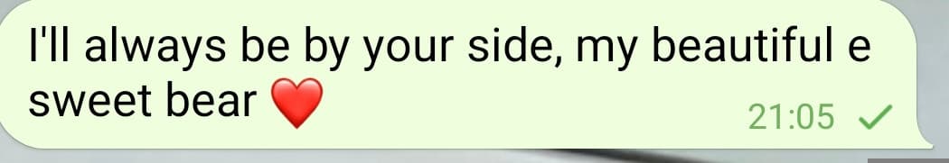 Non io che dedico una frase diversa al