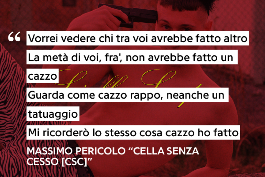 Chiudo con CSC che con per sta canzone si dovrebbe fare una statua a pericolo 