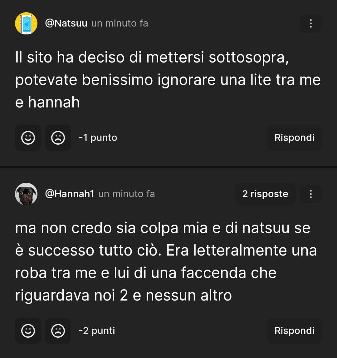 Stanno davvero cercando di dare la colpa a noi dopo aver ammesso pubblicamente che l'hanno fatto per fare drama apposta sul sito? Sul serio? 