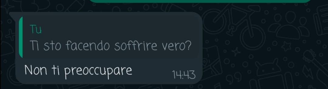 E fu così che mi preoccupi molto più di prima