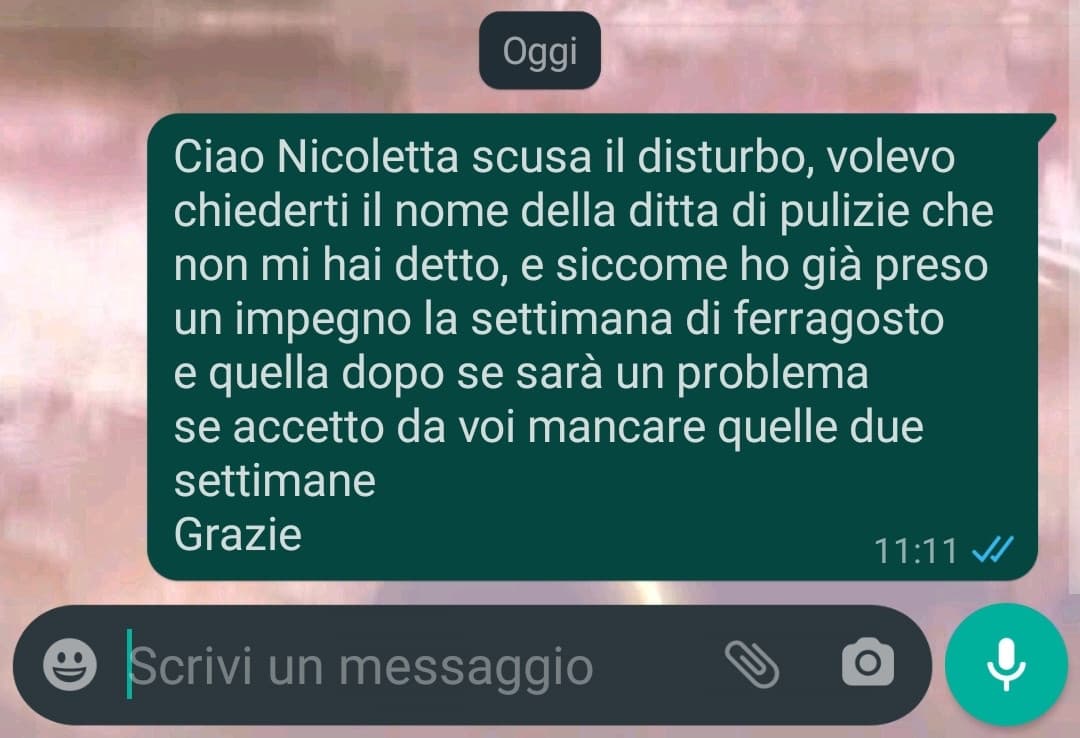 Incontro avuto ieri mi farebbe provare da martedì e oggi scrivo questo e visualizza solo, ho sbagliato?