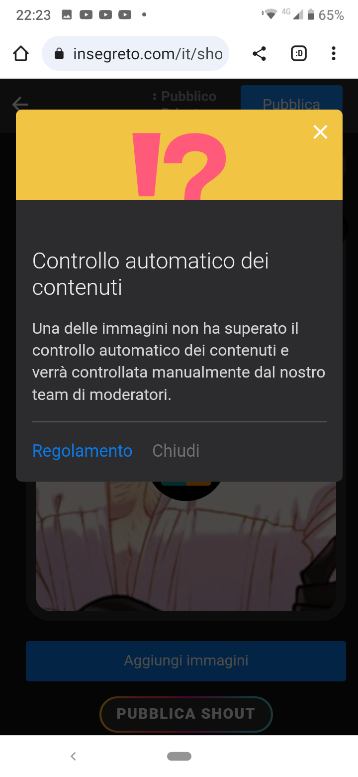 Uffa io non posso postare gli addominali di Julian ma utente8383937 può postare una figa che viene penetrata senza protezioni e farsi cancellare lo shout dopo 2 ore💔