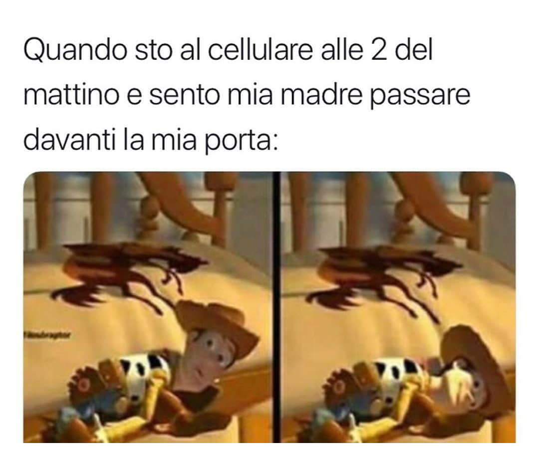 Secondo voi cosa stava facendo Woody al cellulare alle 2 del mattino?