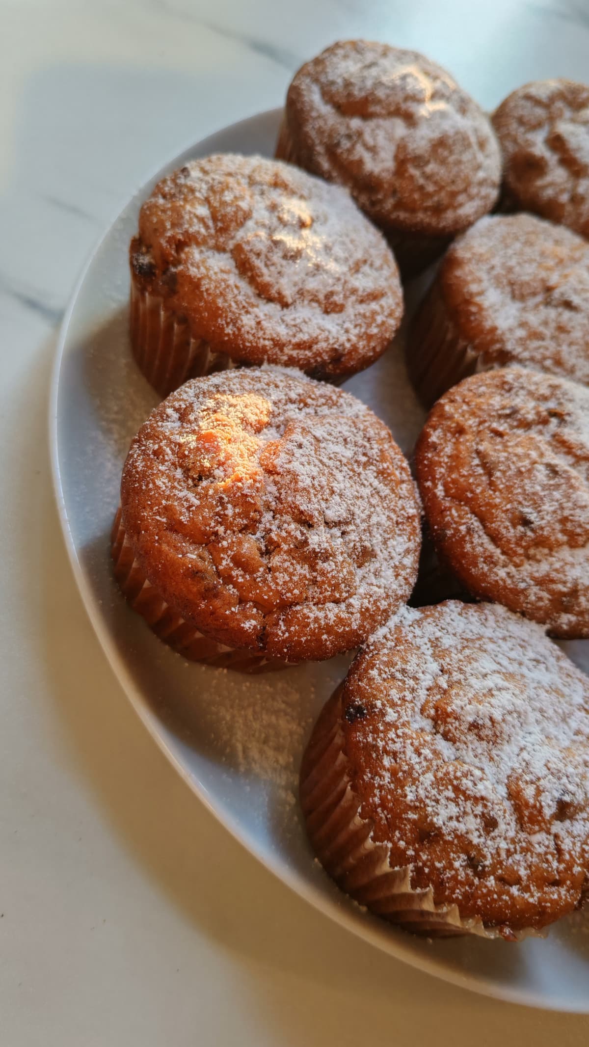 Muffin mascarpone e mirtilli rossi..