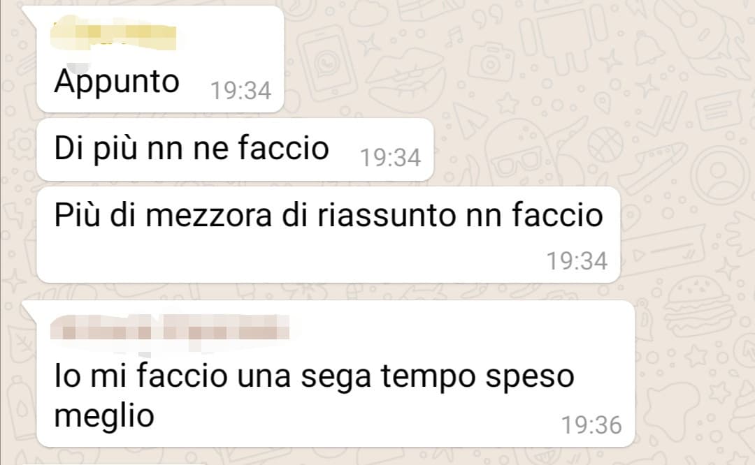 Ahaha hahaha compagni conosciuti da 3 giorni siete grandi!!!! 