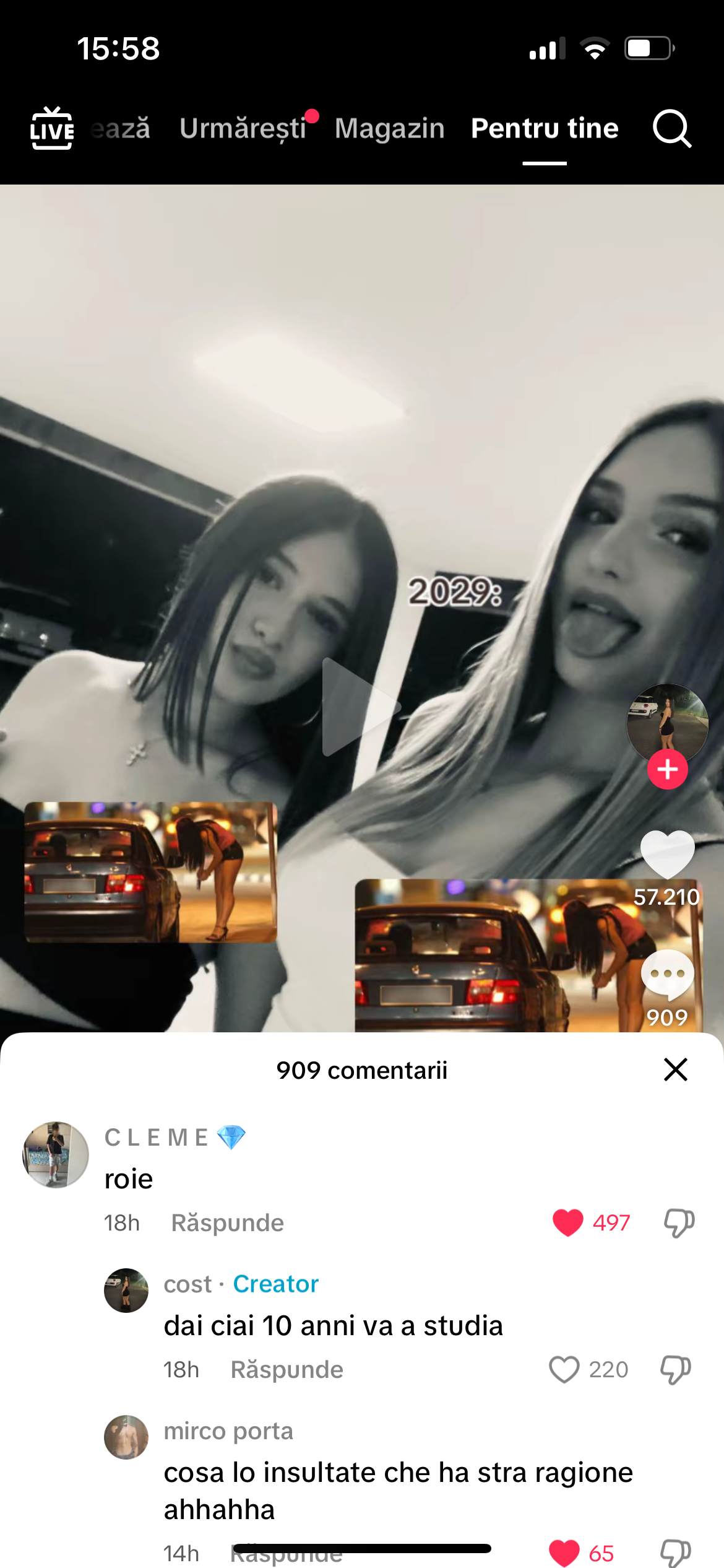 che problemi hanno ste qua? prima dicono che sono roie e poi insultano chi dicono che hanno ragione 🤣