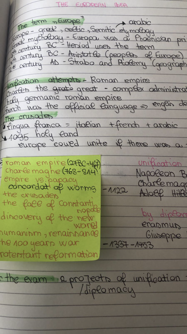 Pov: studi storia dell’Europa in inglese 