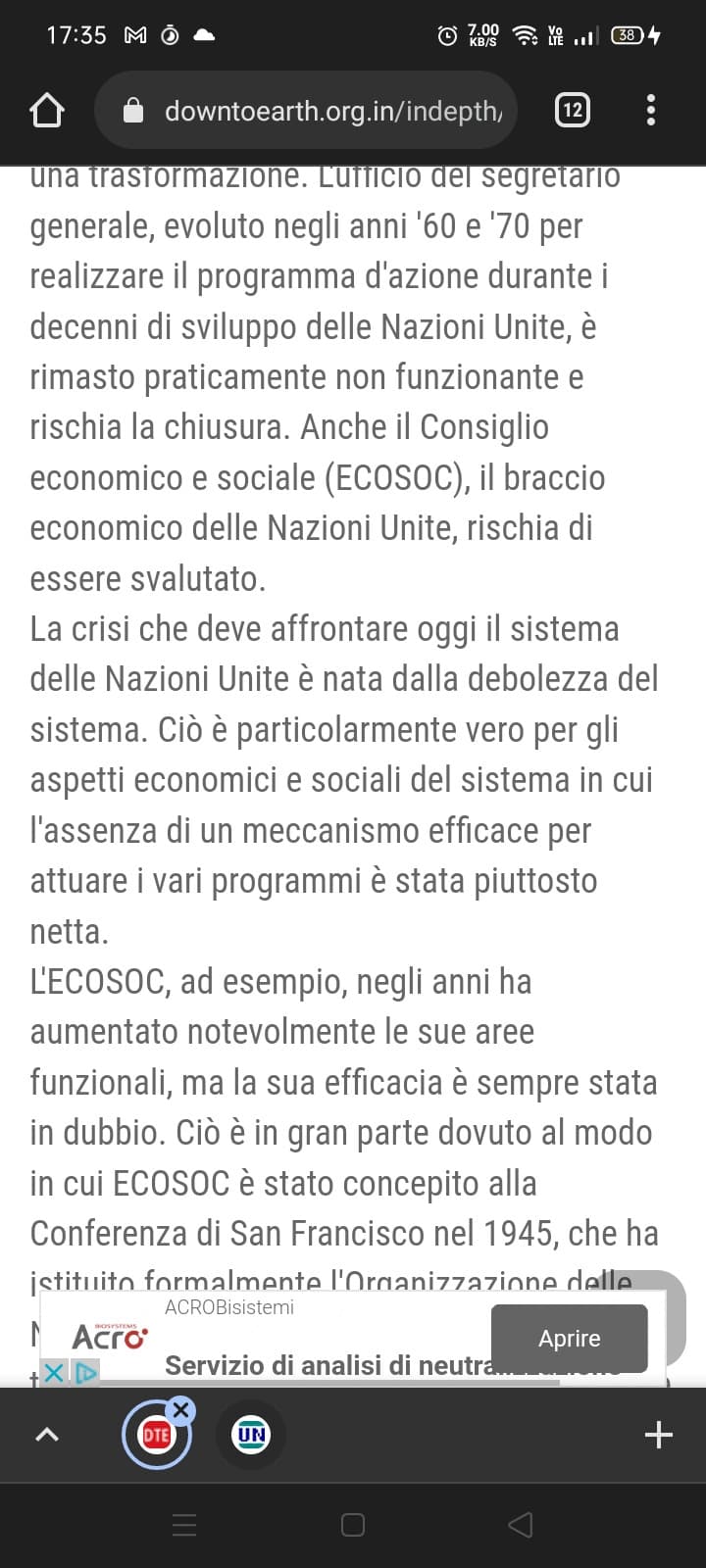 Vedete non esiste un sistema efficiente che salvi il mondo