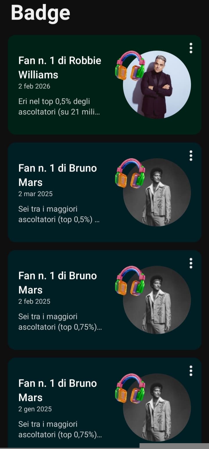 Ora si ottenere un altro badge di Bruno Mars