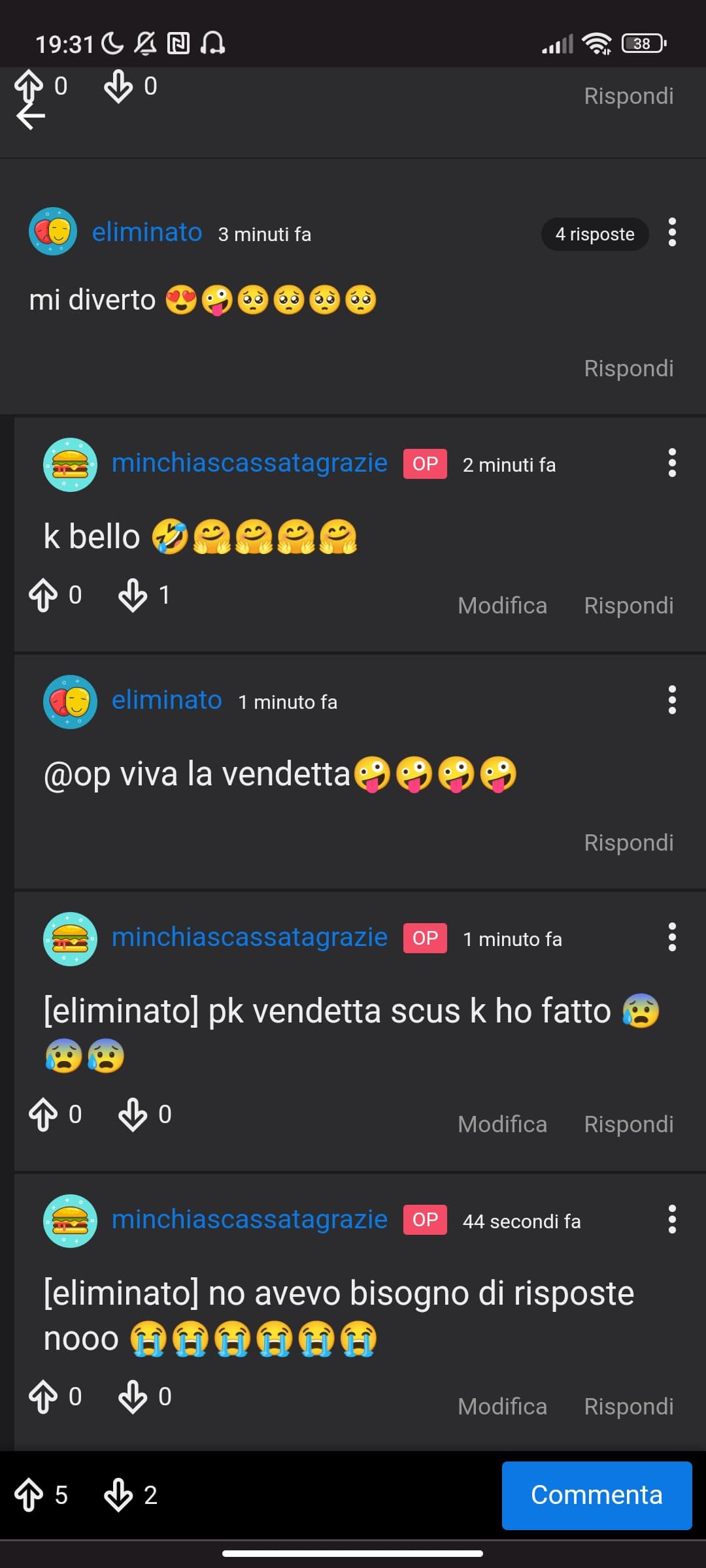 ragazzi oggi se n'è andato il mio utente prefe ????????? torna da me amore mio ?????