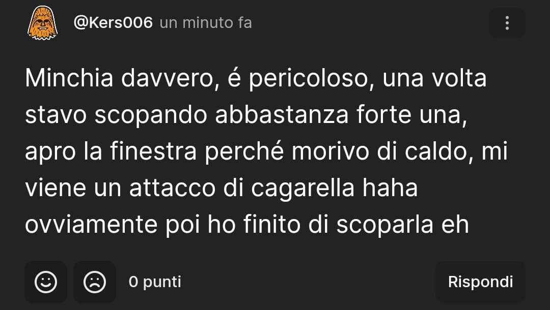 Poi ho finito di scoparla eh