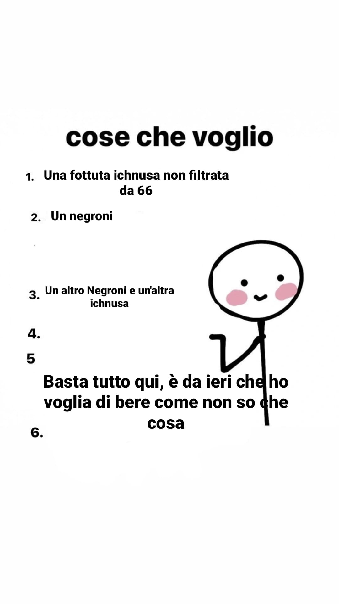 Beh dai mi accontento con poco. Anyway, sono giusto leggermente superficiale e sembro un chico malo, ma non mi interessa