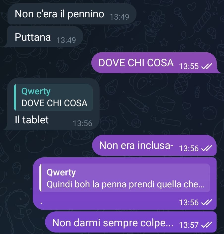 Funzionano? Perfetto, faccio vedere questo. Ha fatto male anche se ci chiamiamo spesso così, perché ora non era colpa mia...