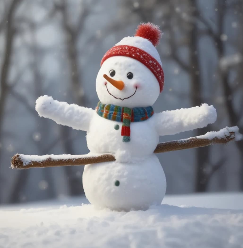 Doveva essere "pupazzo di neve che fa ginnastica artistica".... 