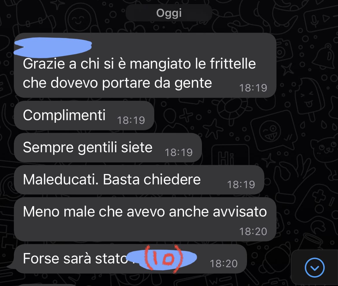 Sempre colpa mia anche quando non sono a casa da due settimane ?