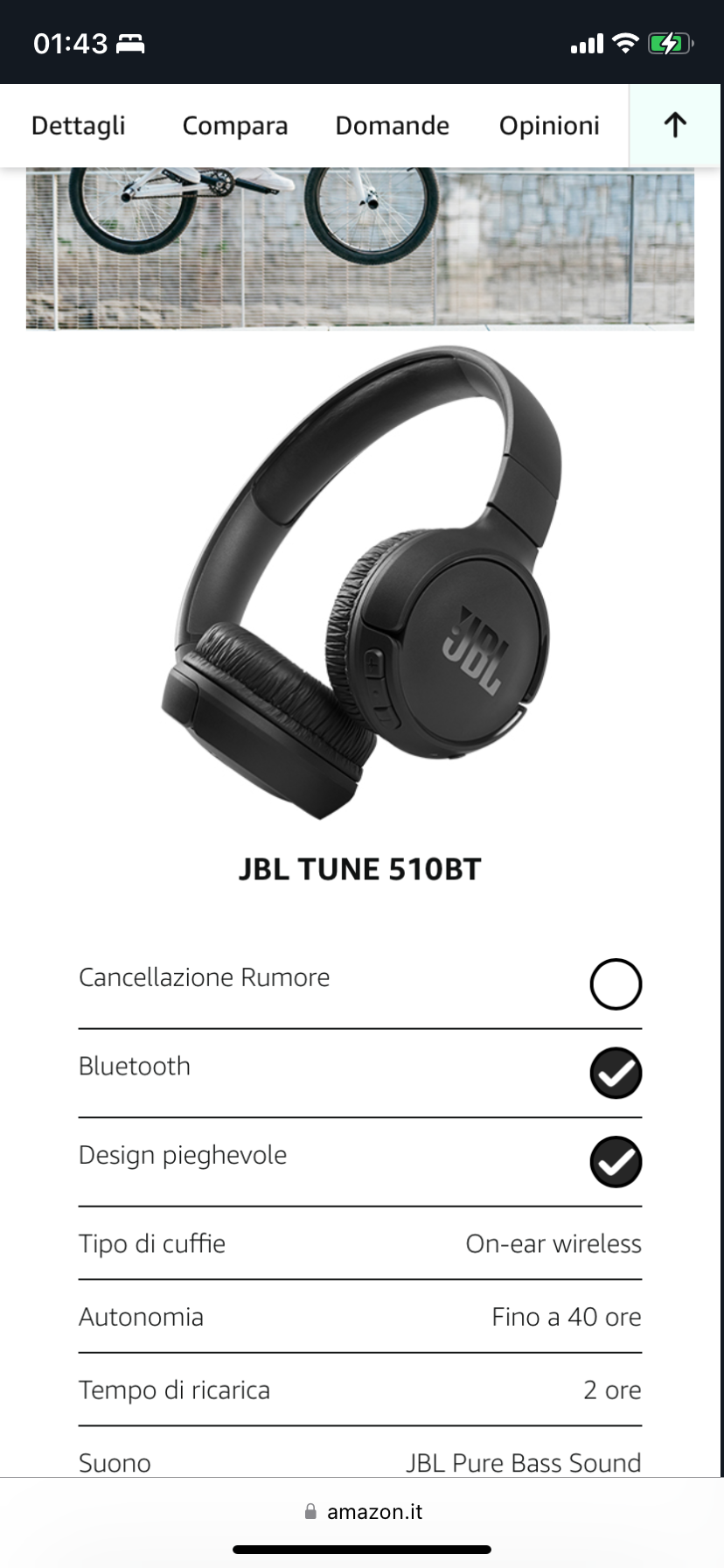 ho appena comprato le cuffie JBL 