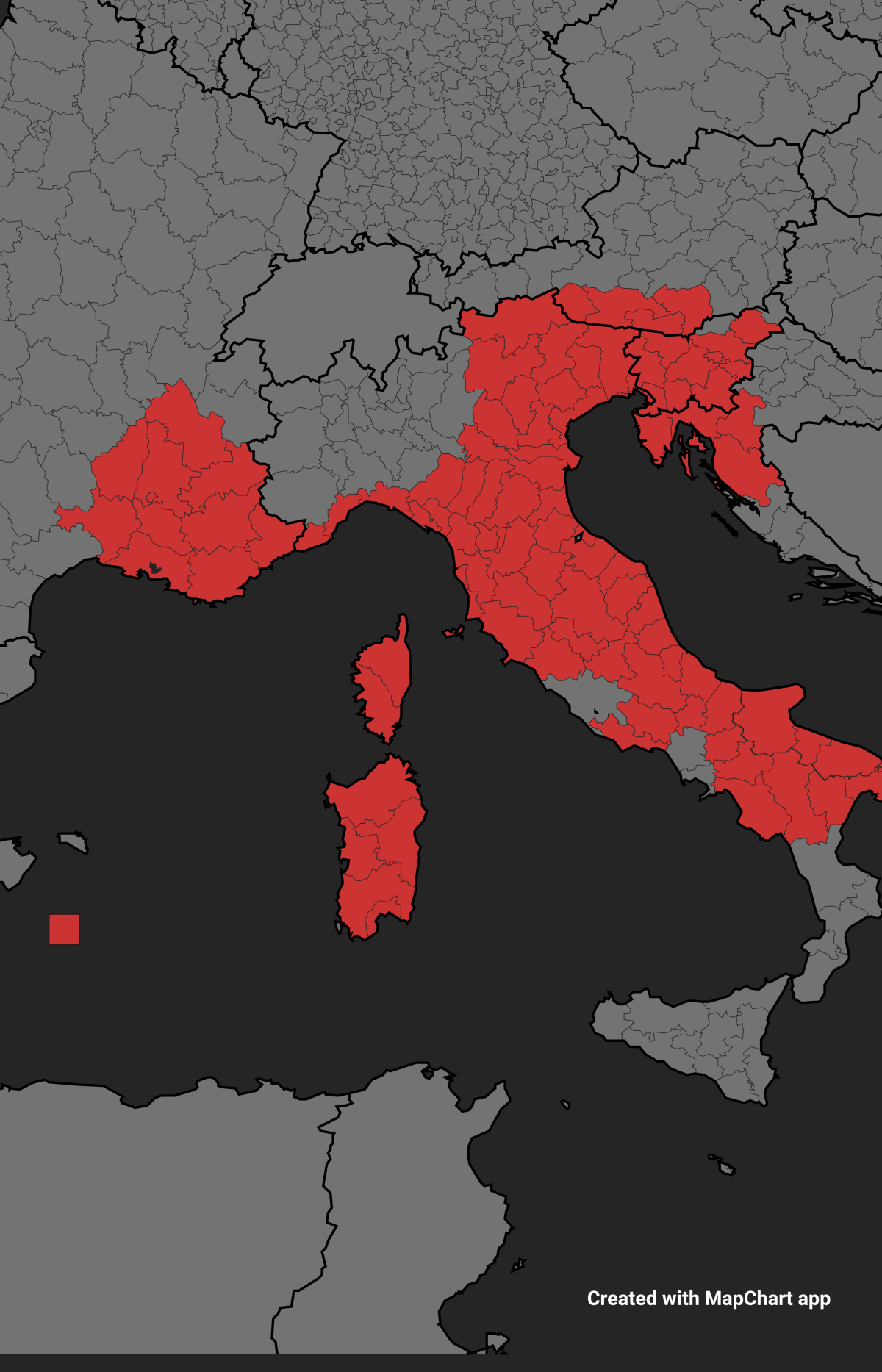 Che nome dareste a questo impero(zone rosse) e quale sarebbe la capitale?