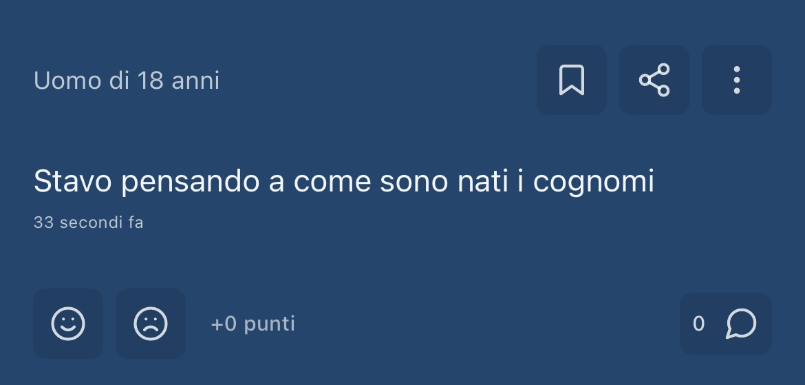 io mi preoccuperei più di come sono nati