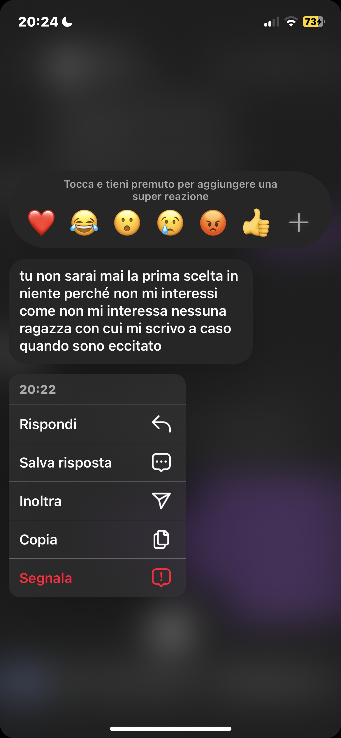 ho pianto più del dovuto 