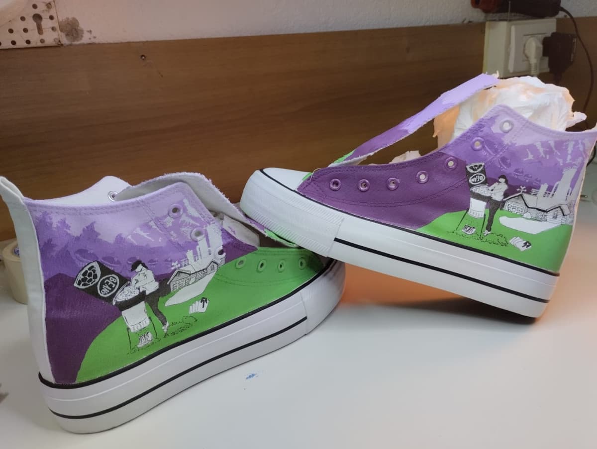 Non le ho fatte io ma sono le scarpe più belle che ho #creativita