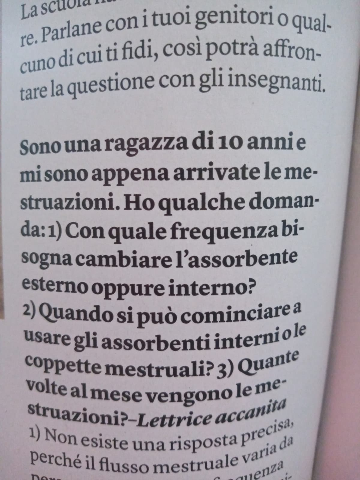 Ma io a dieci anni sapevo a malapena cos'era un'assorbente.Che cazzo sono le coppette mestruali😭