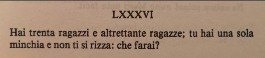 Ecco al grande pubblico una perla di Marziale 