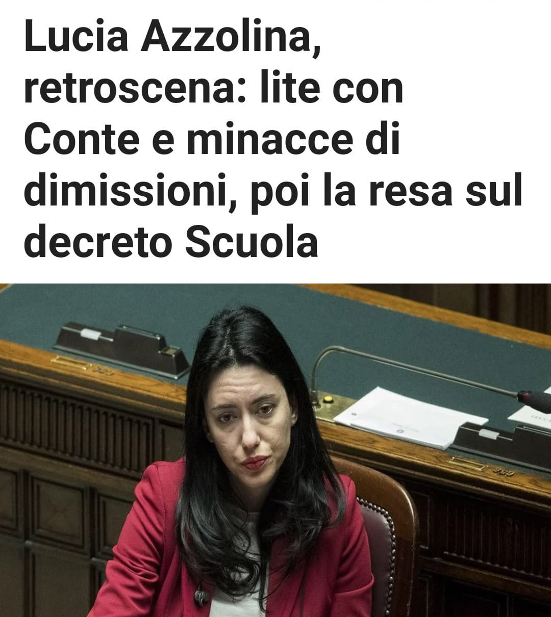 Magari se ne andasse. Neanche Conte la soporta più