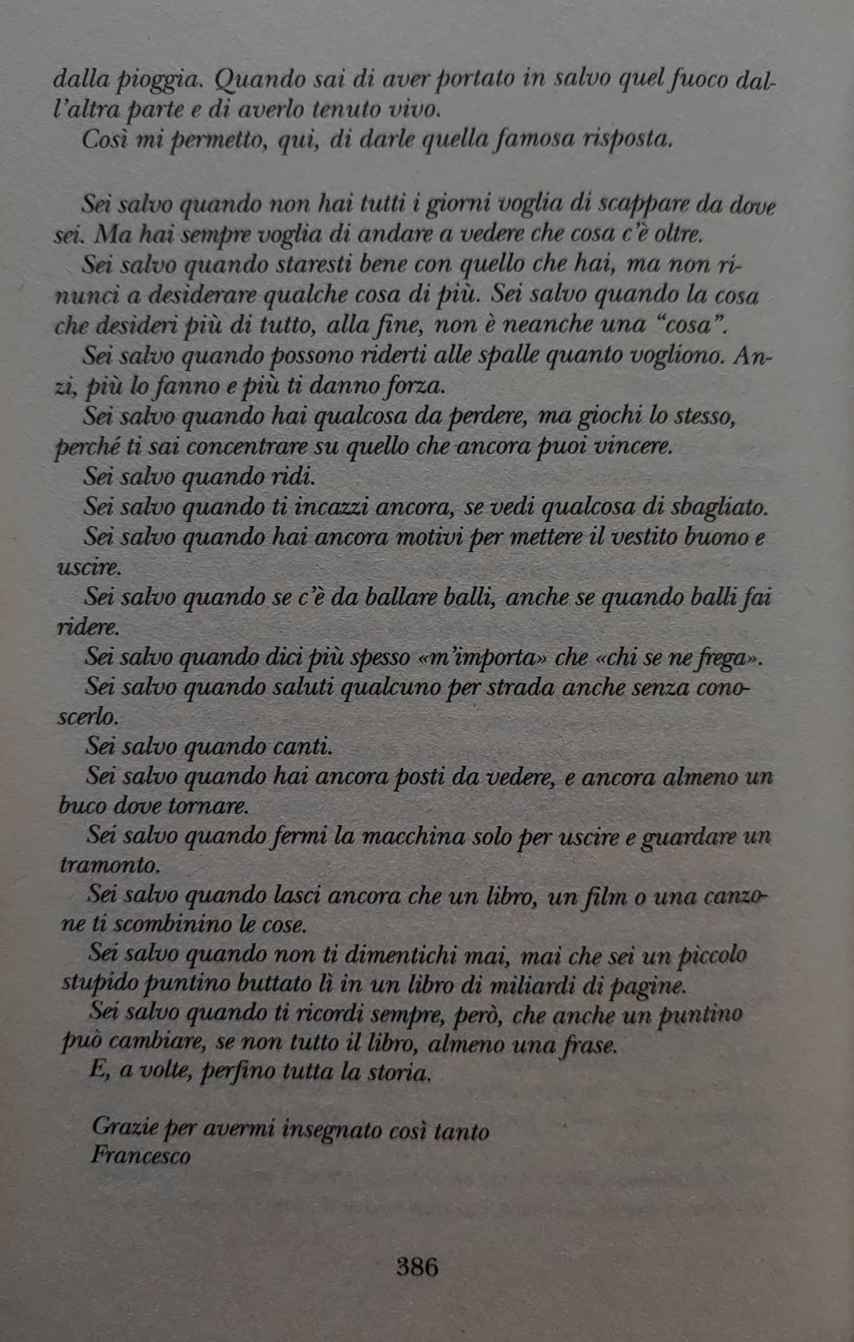 mi prenderó un momento non solo per condividervi sta pagina ma anche perché QUANTO CAZZO L'HO FOTOGRAFATA DRITTA??? LA PIÚ DRITTA CHE ABBIA MAI FOTOGRAFATO GODO