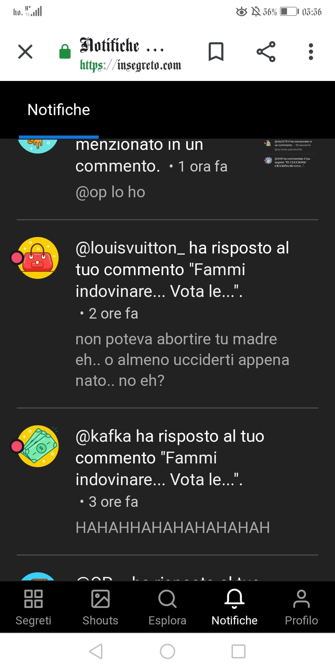 Non poteva abortire tua madre? 