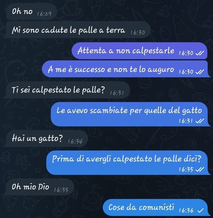 La conversazione più normale...