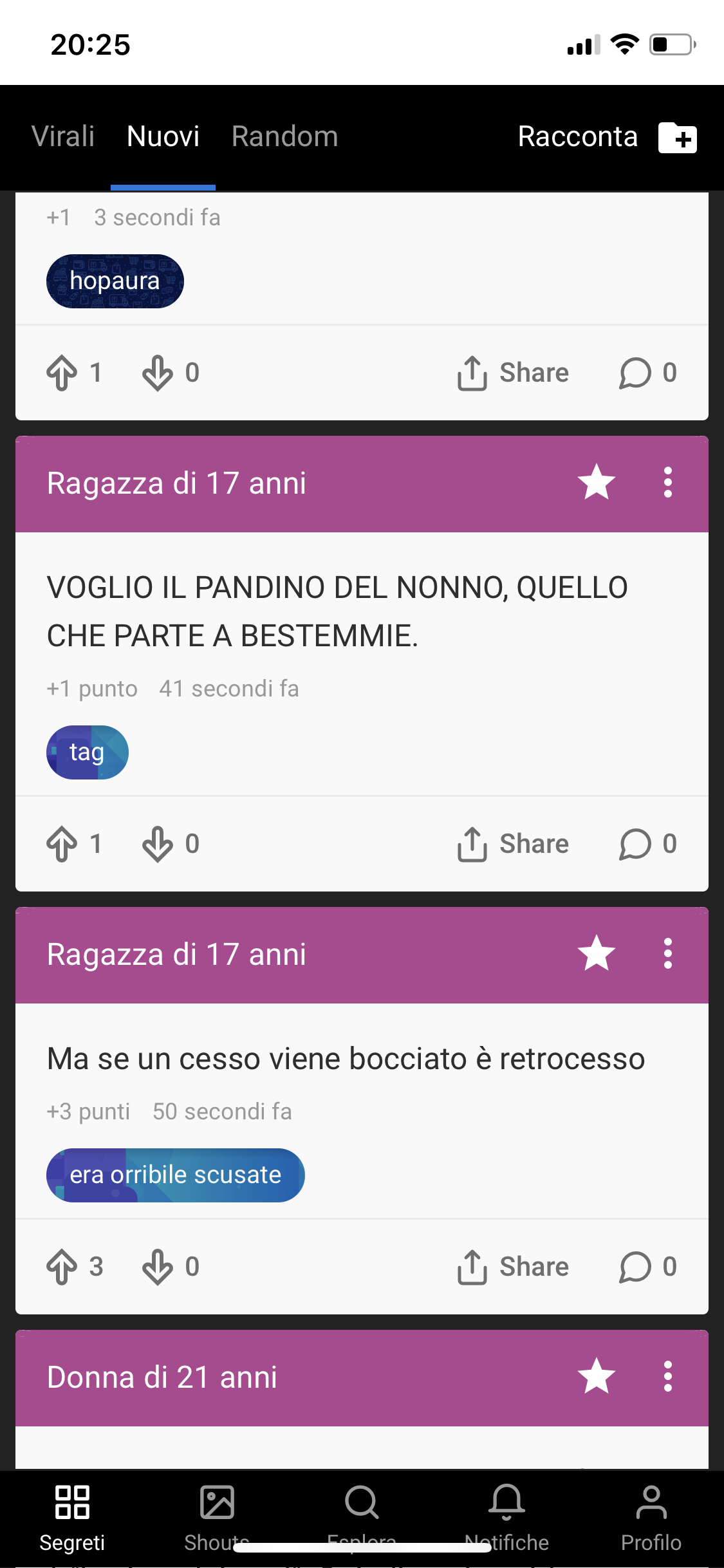 Perché stasera c’è così tanta ignoranza????