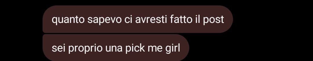 Da oggi sono donna e pure pick me