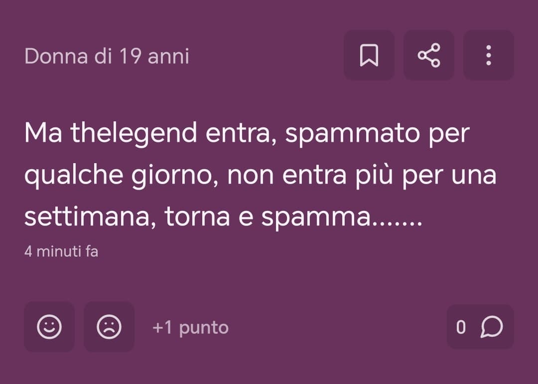 apparte che è the _ legend🤬